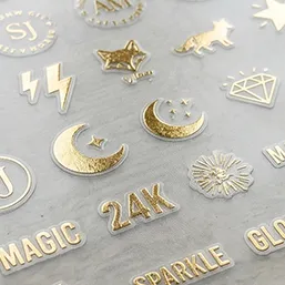 UV DTF GOLD Sticker