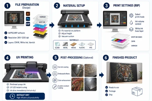 uv flatbed printing process