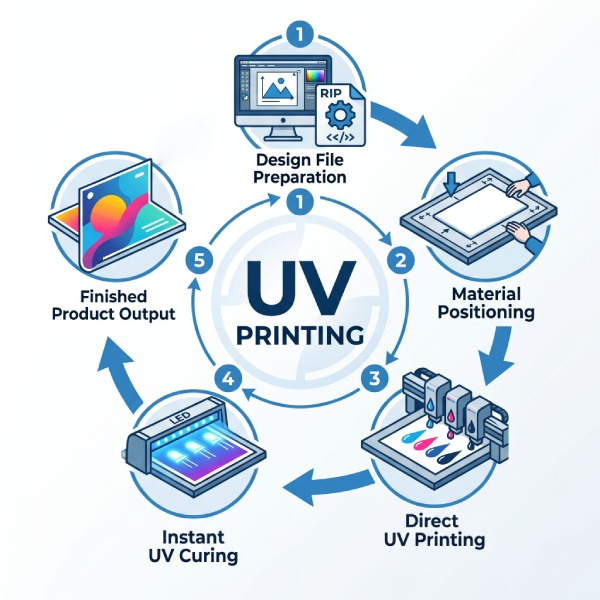 uv printer machine process