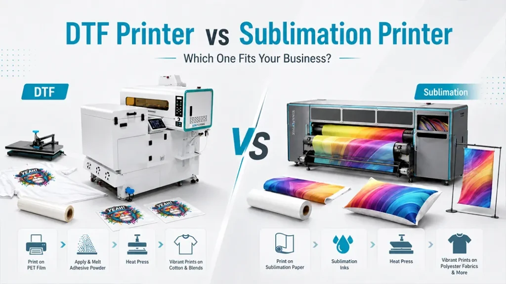 DTF Printer vs Sublimation Printer