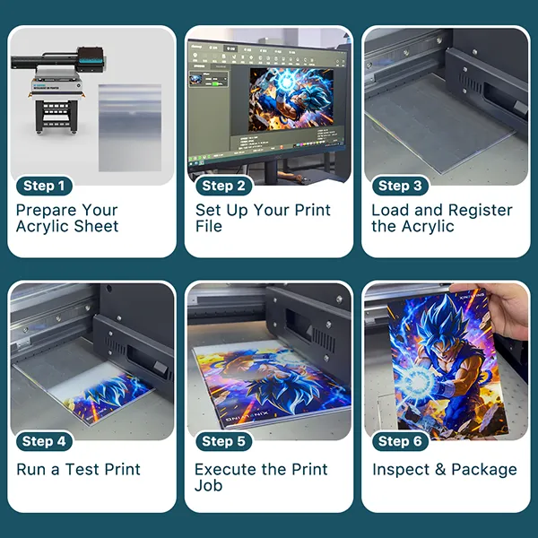 uv printing on acrylic process