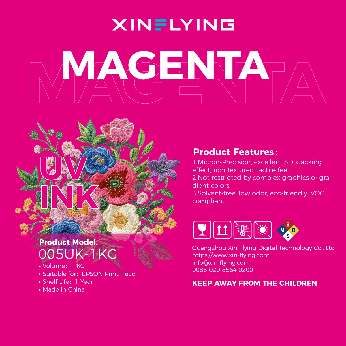 3D Embroidery Ink magenta
