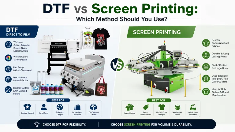 dtf vs screen printing