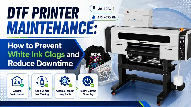 DTF Printer Maintenance: How to Prevent White Ink Clogs and Reduce Downtime