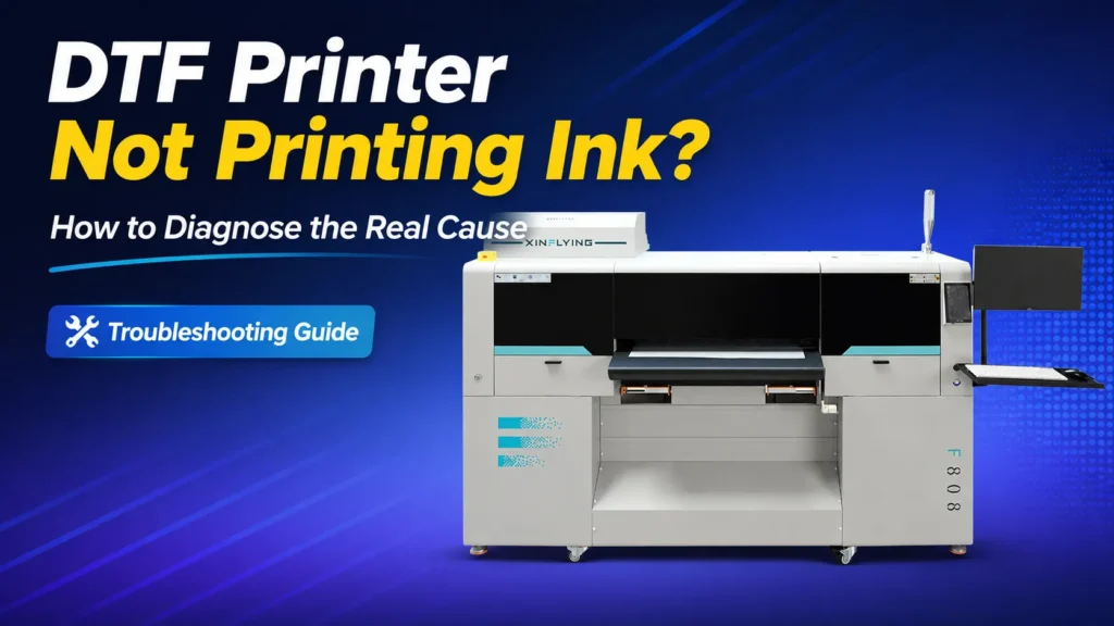 DTF printer not printing ink