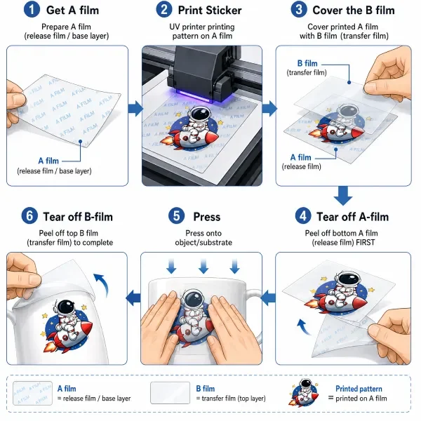 uv dtf printer process